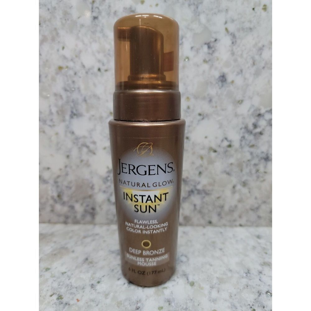 Jergens Natural Glow Instant Sun Sunless‎ Tanning Mousse Deep Bronze 6 oz NEW